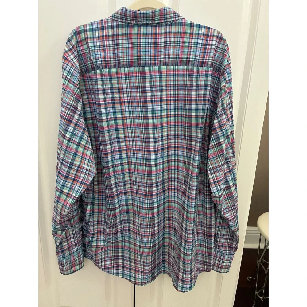 Tommy Bahama The Siesta Key Men's Plaid XL Button Down Long Sleeve Shirt - Picture 8 of 8
